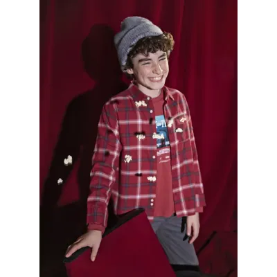 Koszula d/r flanelowa w kratę 