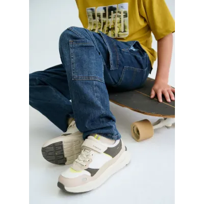 Spodnie denim jogger cargo 