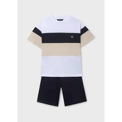 Komplet dzianina blocking 