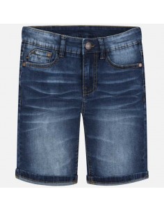 Bermudy jeans z kieszeniami 