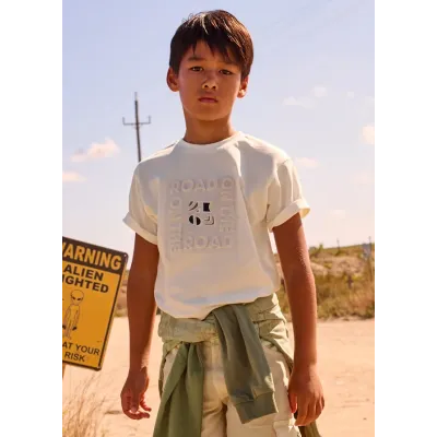 Koszulka k/r embossed formal 