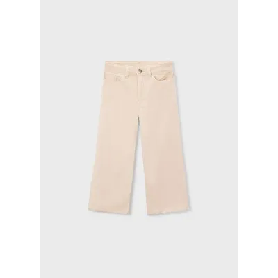 Spodnie z serży wide leg 