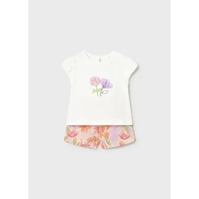 Komplet bermudy z nadrukiem 