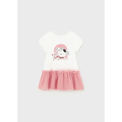 Sukienka łączona tiul 