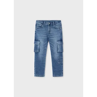 Spodnie cargo denim 