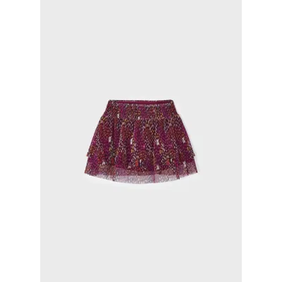 Spódnica z tiulem we wzory 