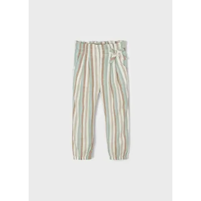 Spodnie długie paski lniane 