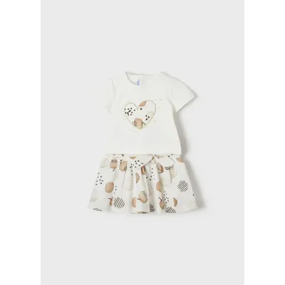 Komplet z muślinową spódniczką 