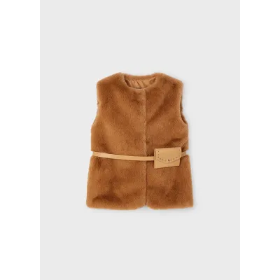 Kamizelka futerko pasek 