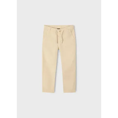 Spodnie len z efektem sprania 