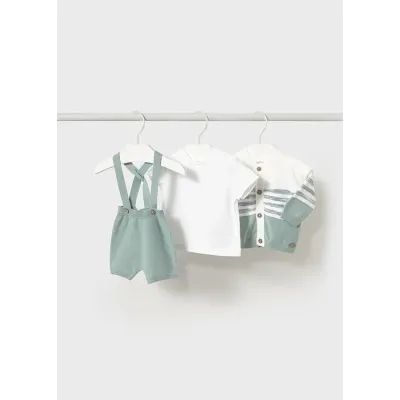 Komplet z ogrodniczkami i swetrem 