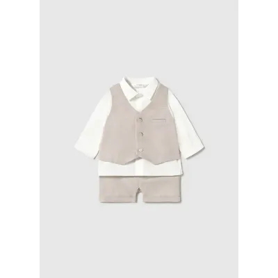 Komplet z kamizelką 